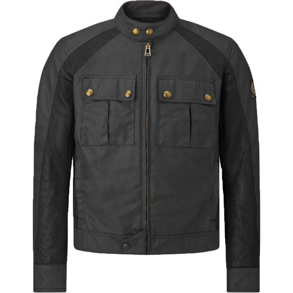 Belstaff Temple Technical Waxed Cotton Jacket Black FREE 1 YEAR Returns, FREE UK Delivery | ThrottleChimp