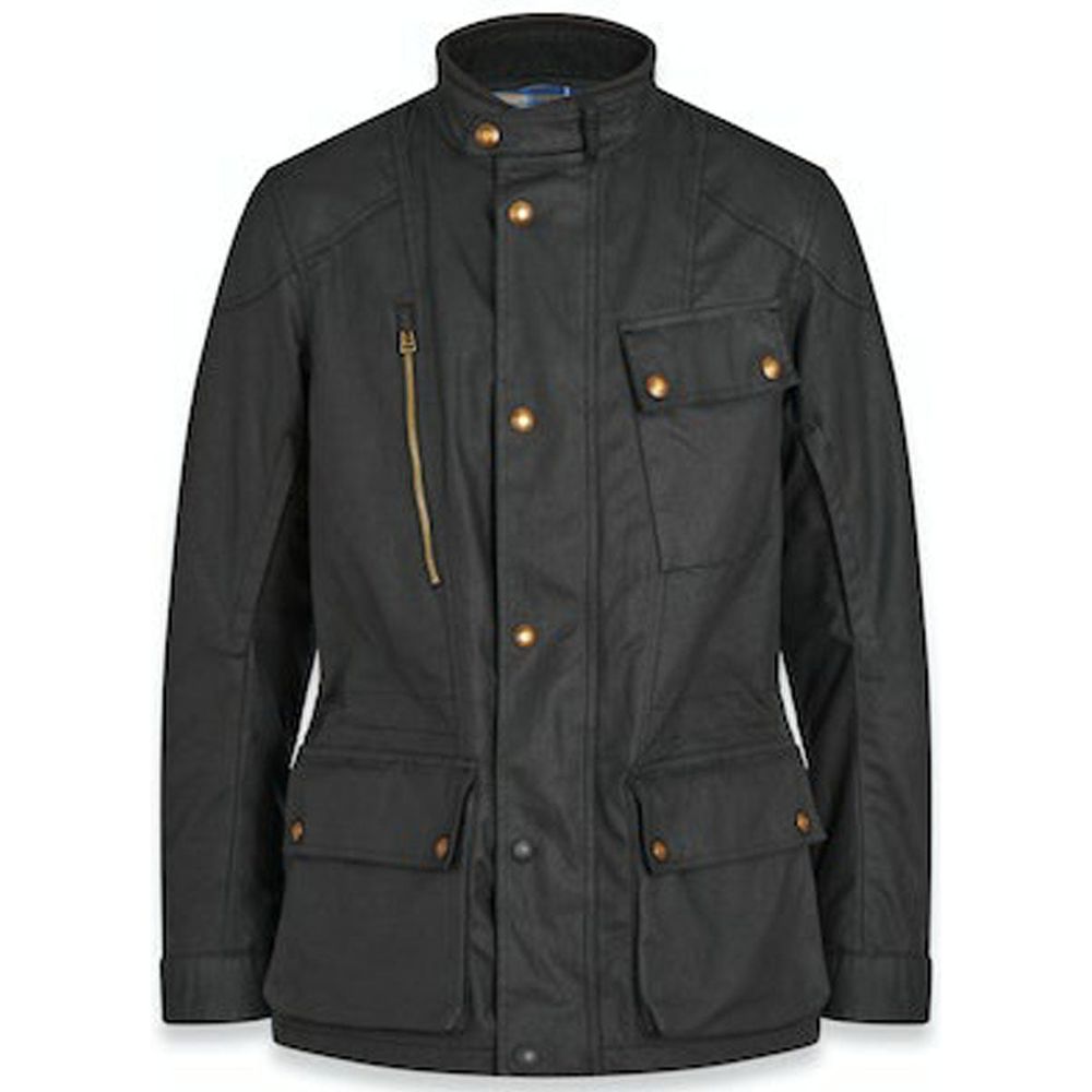 Belstaff Waymaster Technical Waxed Cotton Jacket Black - ThrottleChimp