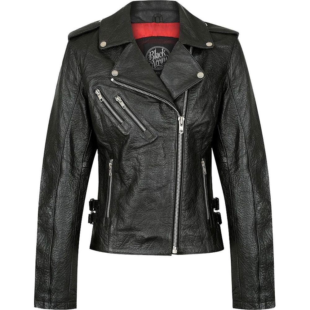 Black Arrow Gypsy Ladies Leather Jacket Black - ThrottleChimp