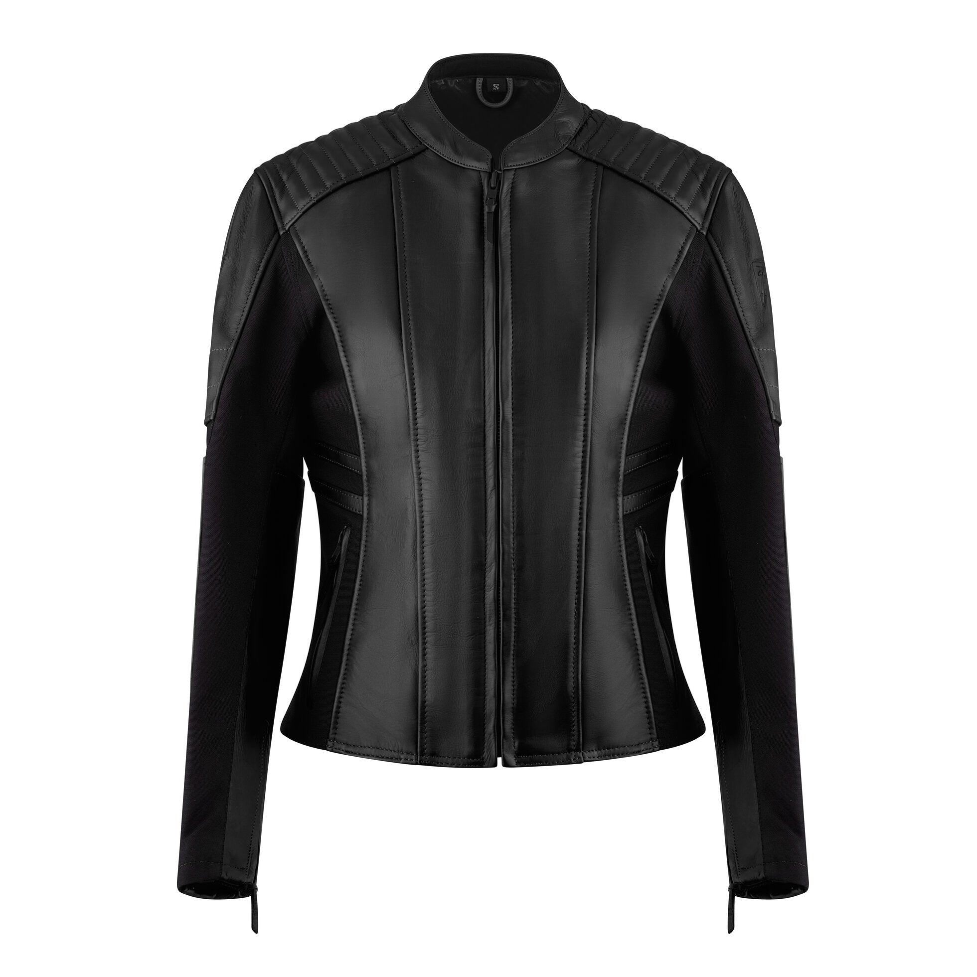 MotoGirl Amelia Ladies Leather Jacket Black FREE 1 YEAR Returns, FREE UK Delivery | ThrottleChimp