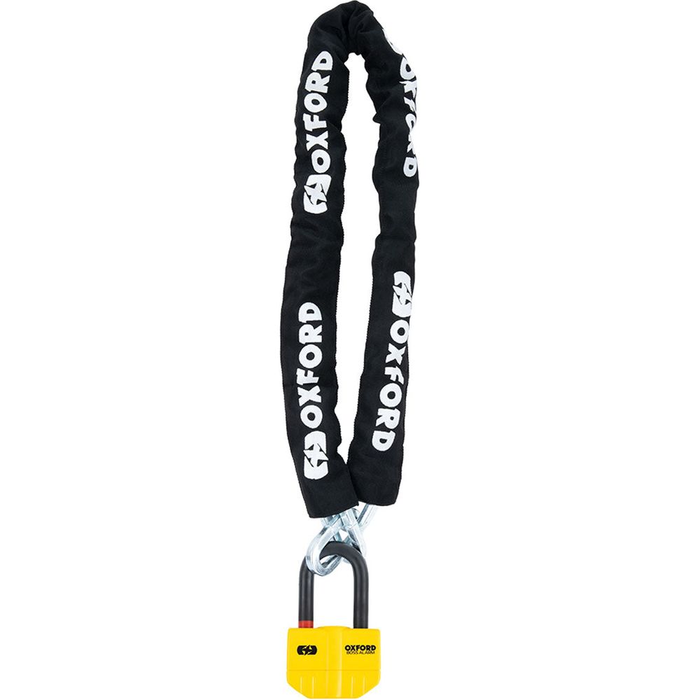 Oxford Boss Alarm 14mm Chain Lock Yellow FREE 1 YEAR Returns, FREE UK Delivery | ThrottleChimp