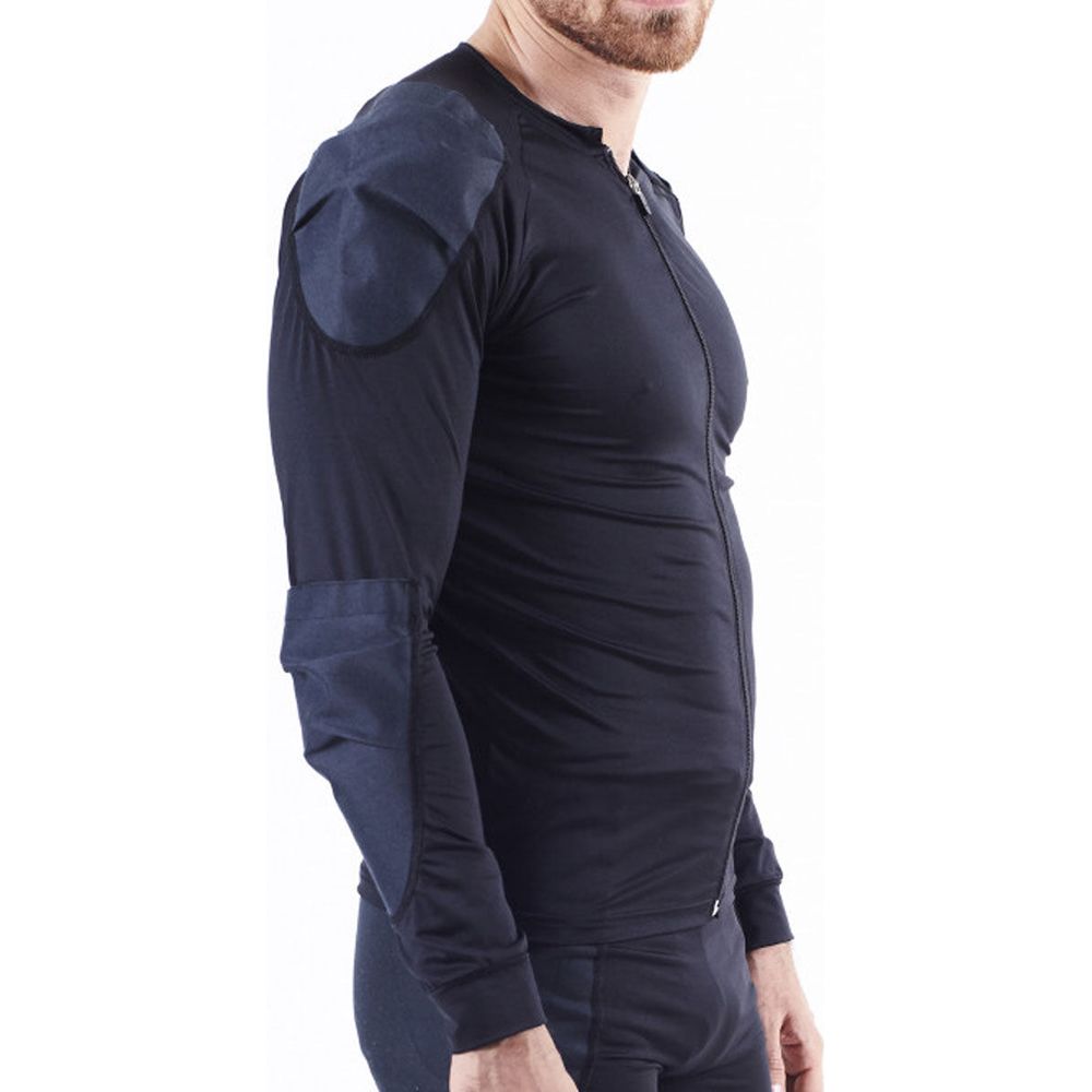 Bowtex Essential Poly / Aramid Base Layer Shirt Black (Image 2) - ThrottleChimp