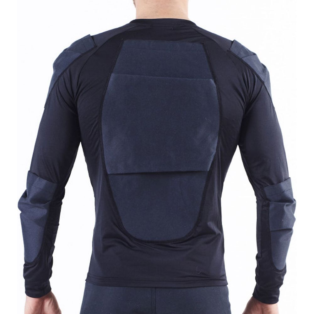 Bowtex Essential Poly / Aramid Base Layer Shirt Black (Image 4) - ThrottleChimp