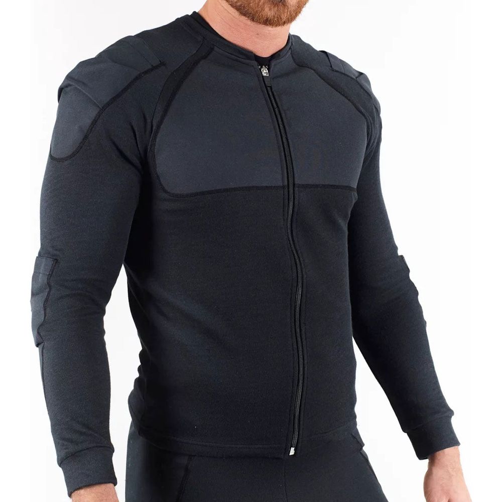 Bowtex Standard Aramid Base Layer Zip Shirt Black - ThrottleChimp