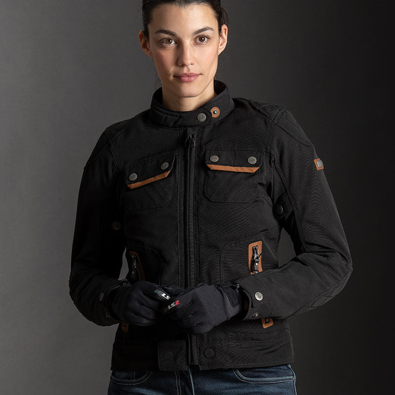 LS2 Bullet Ladies Textile Jacket Black