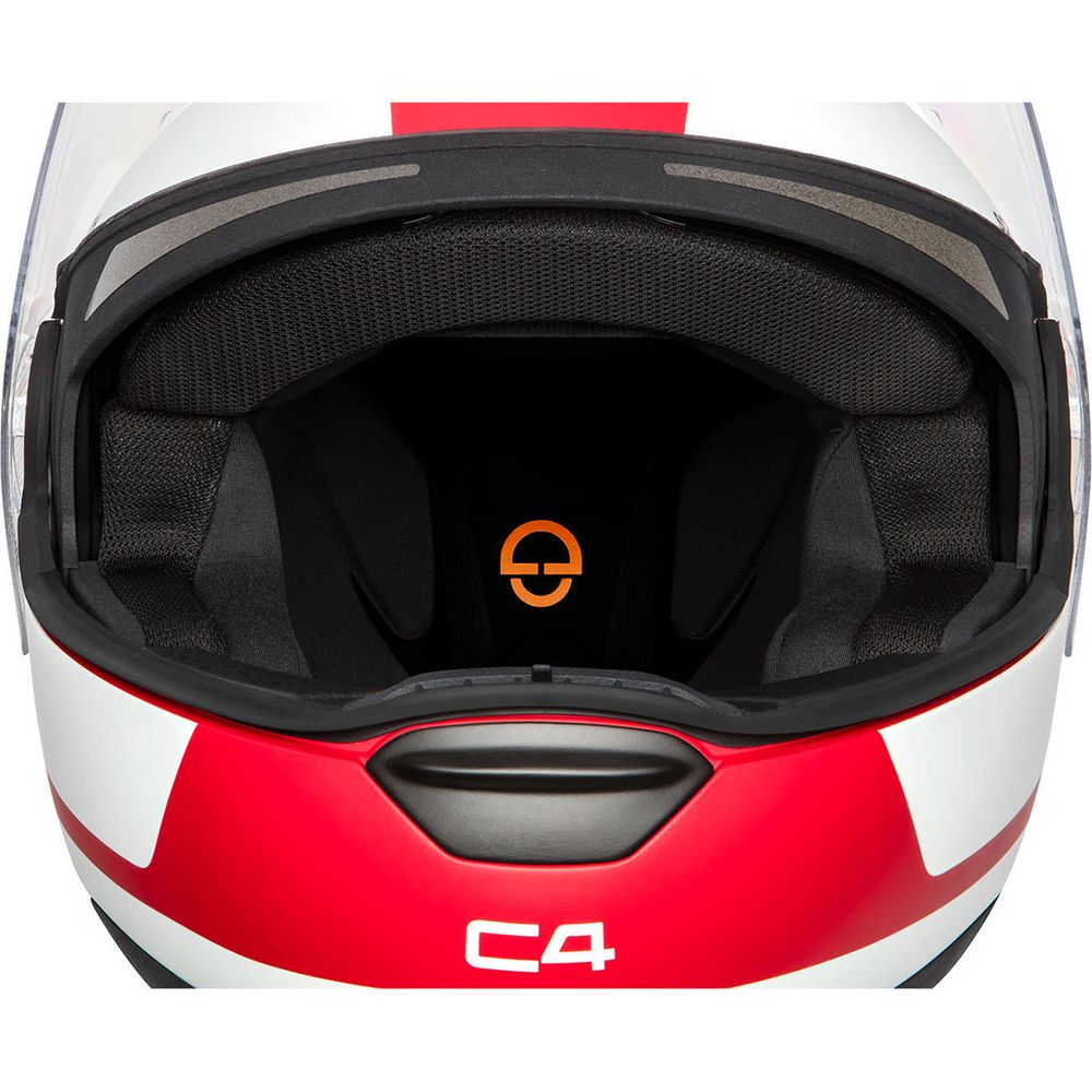 Schuberth C4 Flip Up Helmet Legacy Red (Image 3) - ThrottleChimp