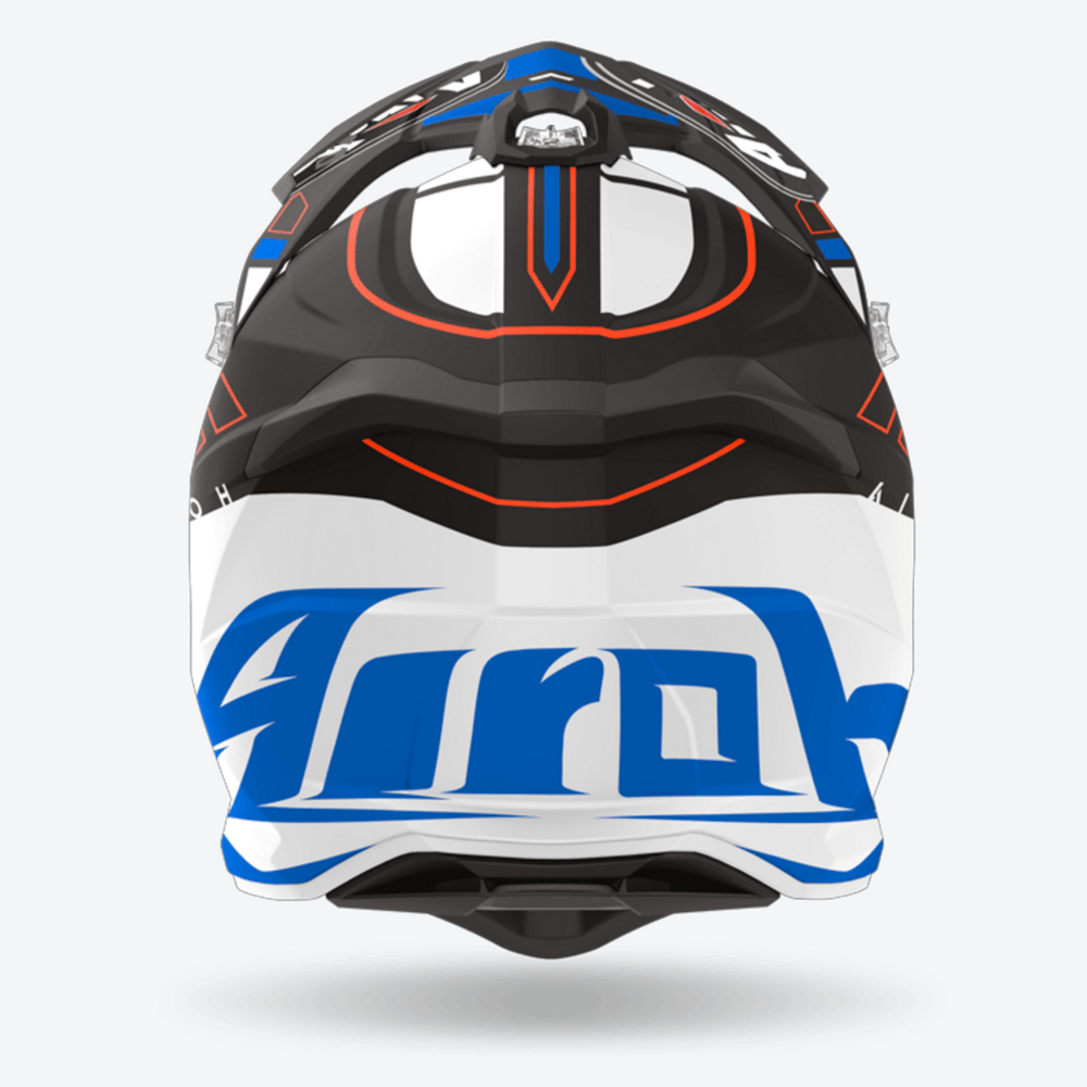 Airoh Strycker Skin 22.06 Motocross Helmet Matt Blue (Image 3) - ThrottleChimp