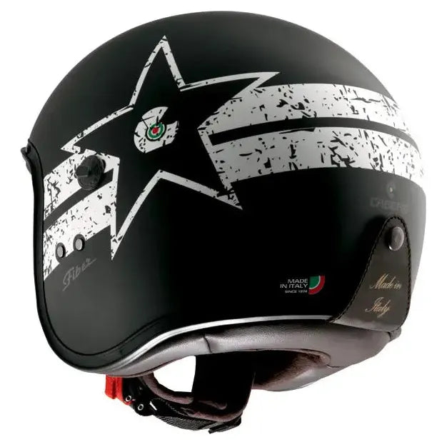 Caberg Freeride Soul Open Face Helmet Matt Black / White (Image 3) - ThrottleChimp