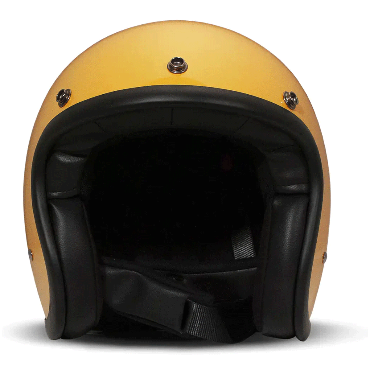 DMD Retro Jet Open Face Helmet Yellow FREE UK Delivery, FREE 365 Day Returns | Moto Central