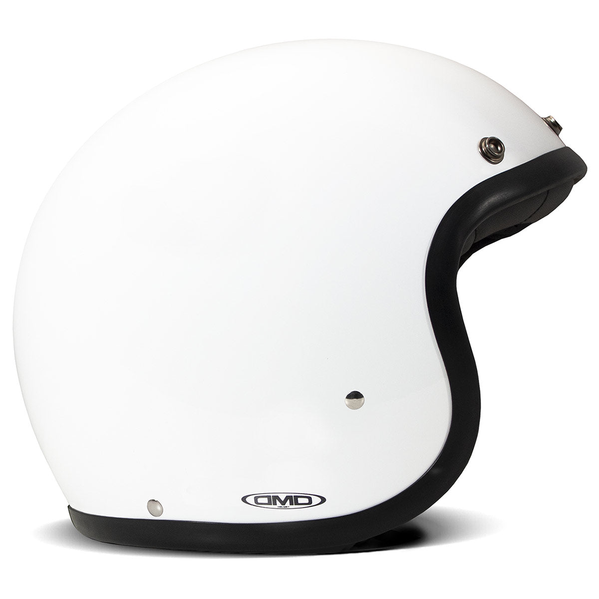 DMD Retro Jet Open Face Helmet Solid White FREE UK Delivery, FREE 365 Day Returns | Moto Central