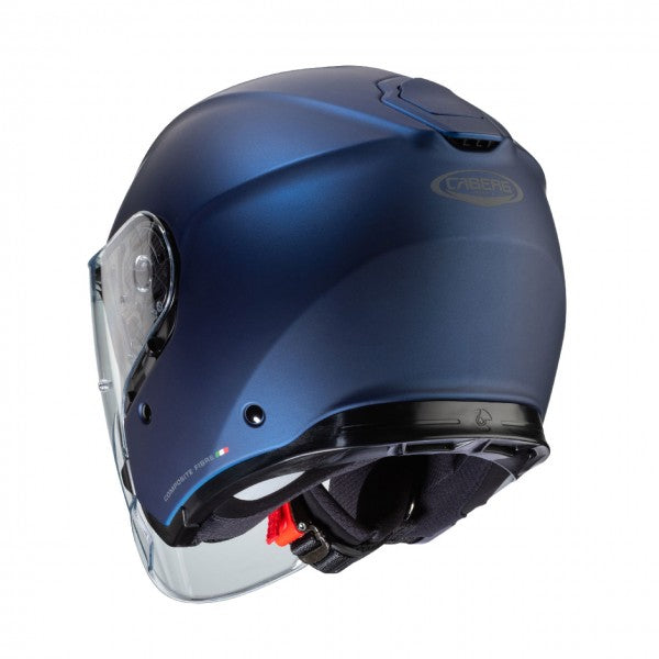 Caberg Flyon Plain Open Face Helmet Matt Blue (Image 3) - ThrottleChimp