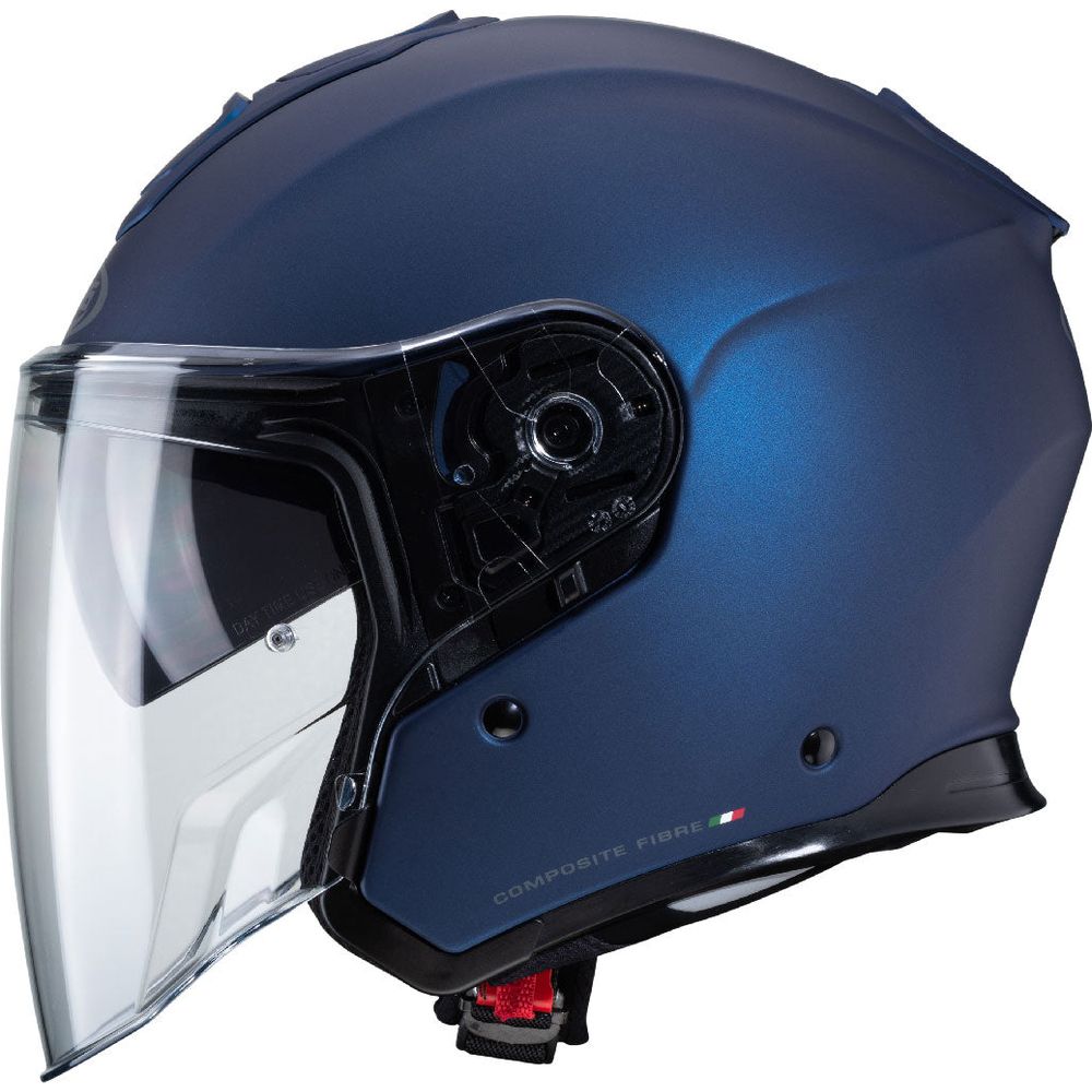 Caberg Flyon Plain Open Face Helmet Matt Blue (Image 2) - ThrottleChimp