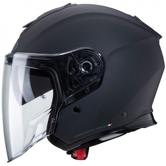 Caberg Flyon Plain Open Face Helmet Matt Black (Image 2) - ThrottleChimp