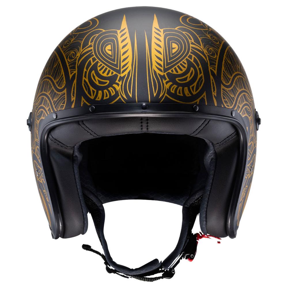 Caberg Freeride Maori Open Face Helmet Matt Black / Gold (Image 3) - ThrottleChimp