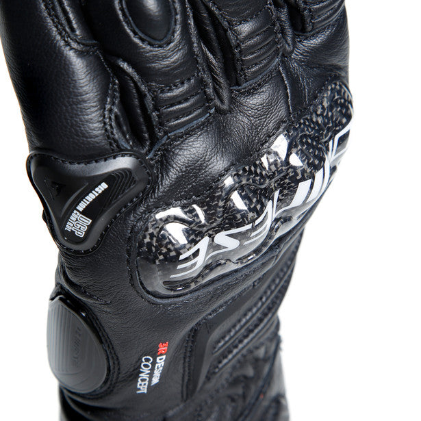 Dainese Carbon 4 Long Leather Gloves Black (Image 12) - ThrottleChimp