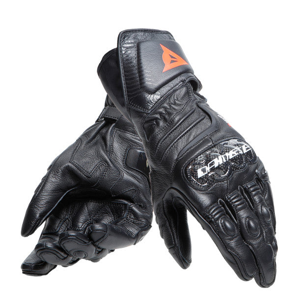 Dainese Carbon 4 Long Leather Gloves Black (Image 5) - ThrottleChimp