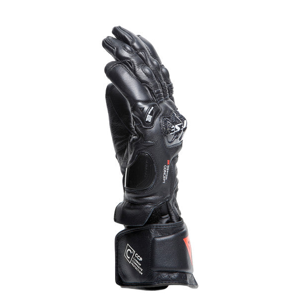 Dainese Carbon 4 Long Leather Gloves Black (Image 4) - ThrottleChimp