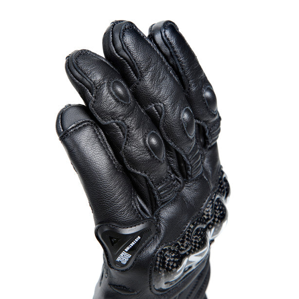 Dainese Carbon 4 Short Leather Gloves Black / Black (Image 12) - ThrottleChimp