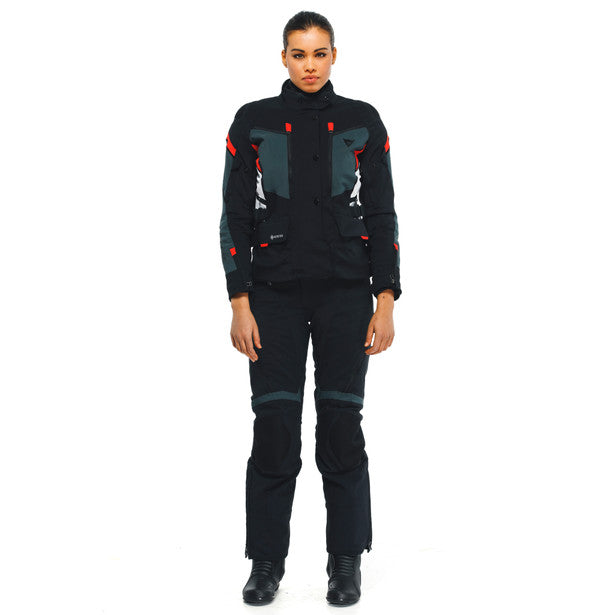 Dainese Carve Master 3 Ladies Touring Gore-Tex Jacket Black / Ebony / Lava Red FREE 1 YEAR Returns, FREE UK Delivery | ThrottleChimp