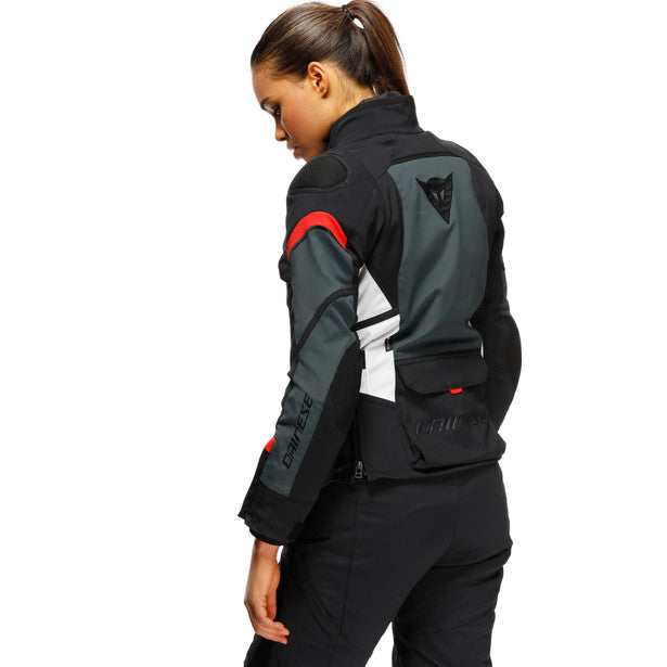 Dainese Carve Master 3 Ladies Touring Gore-Tex Jacket Black / Ebony / Lava Red FREE 1 YEAR Returns, FREE UK Delivery | ThrottleChimp