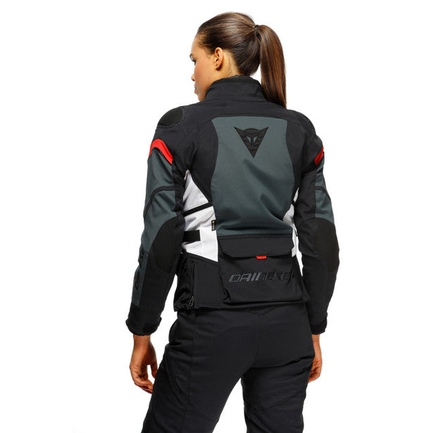 Dainese Carve Master 3 Ladies Touring Gore-Tex Jacket Black / Ebony / Lava Red FREE 1 YEAR Returns, FREE UK Delivery | ThrottleChimp