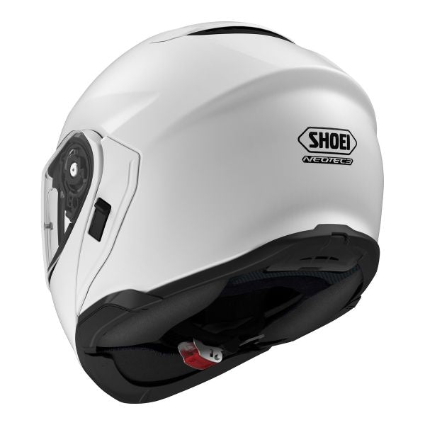 Shoei Neotec 3 Plain Flip-Up Helmet White (Image 3) - ThrottleChimp