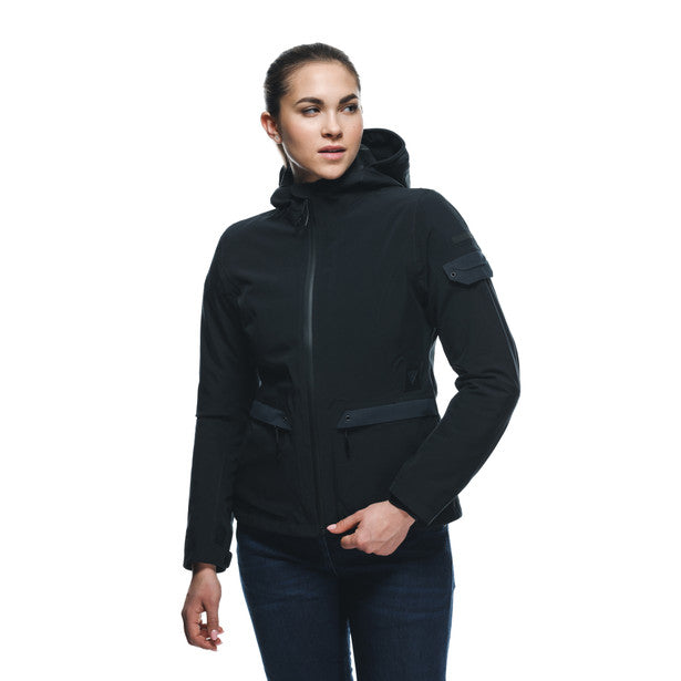 Dainese Centrale Absoluteshell Pro Ladies Hooded Textile Jacket Black (Image 12) - ThrottleChimp