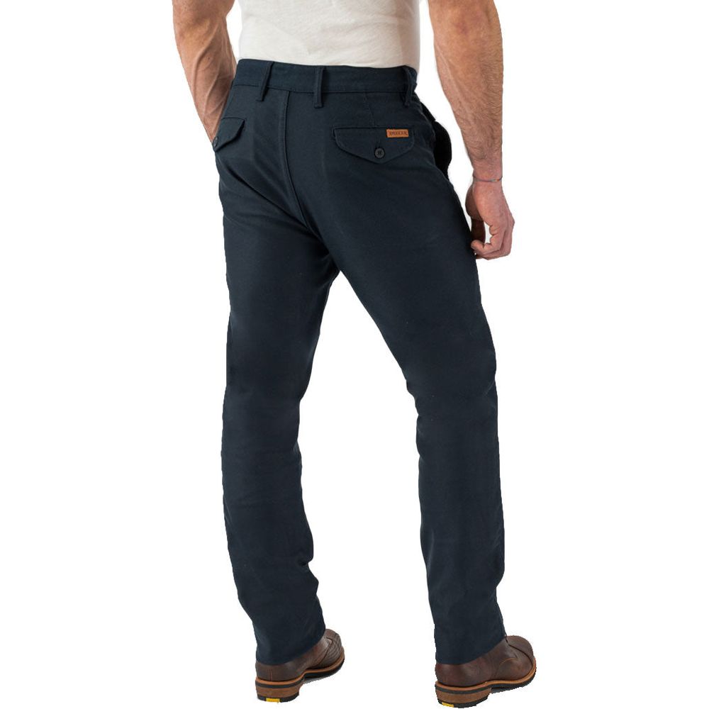 Rokker Chino Textile Trouser Navy (Image 5) - ThrottleChimp