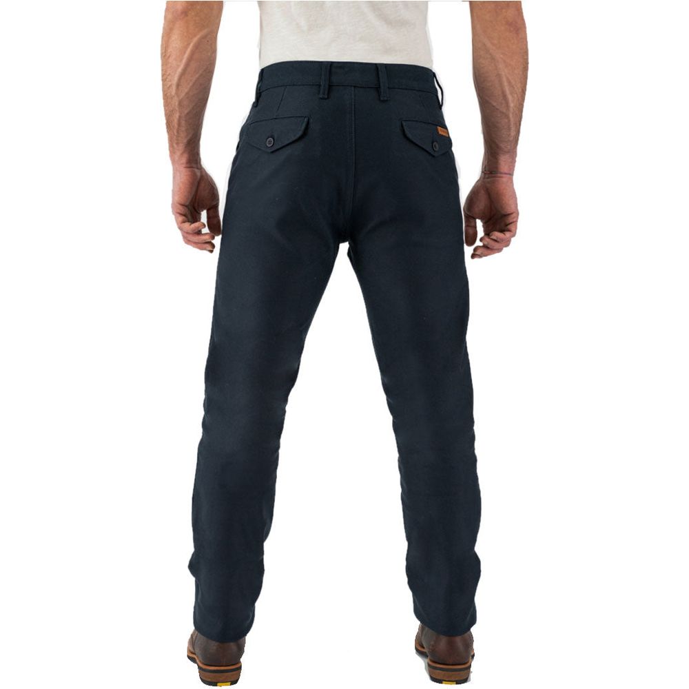 Rokker Chino Textile Trouser Navy (Image 6) - ThrottleChimp