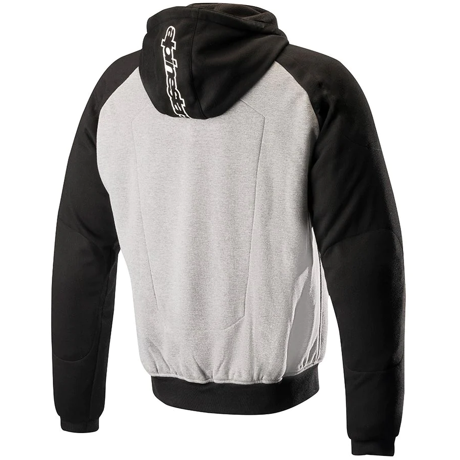 Alpinestars Chrome Sports Hoodie Melange Grey / Black (Image 2) - ThrottleChimp