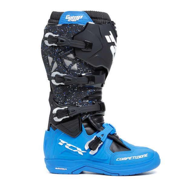 TCX Comp Evo 2 Michelin Boots Black / Blue (Image 2) - ThrottleChimp