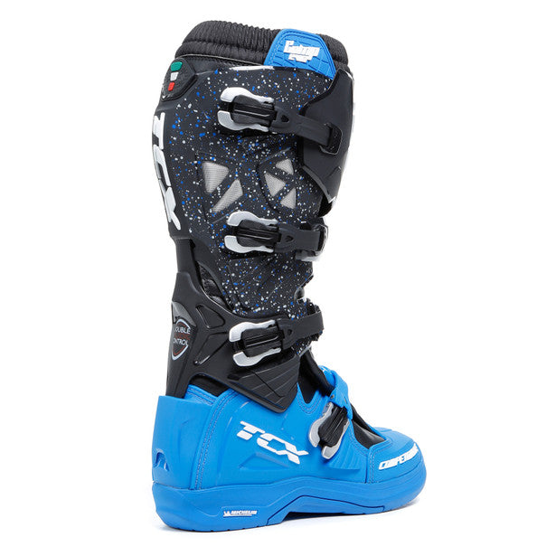 TCX Comp Evo 2 Michelin Boots Black / Blue (Image 3) - ThrottleChimp