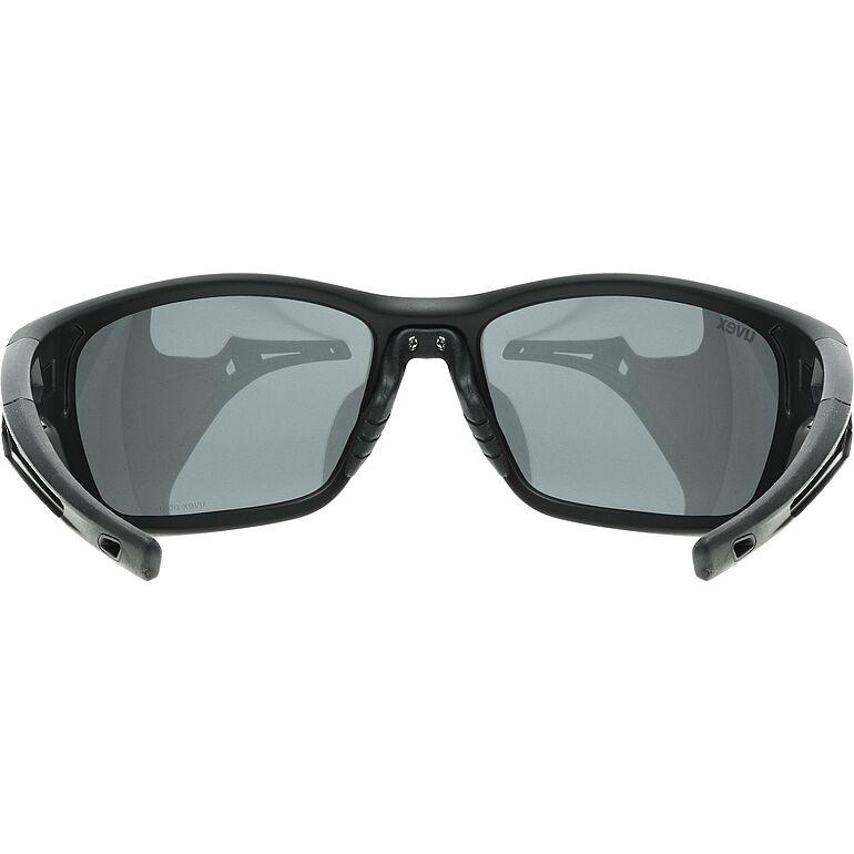 Uvex SP 232 Polarised Sunglasses Black / Silver (Image 5) - ThrottleChimp