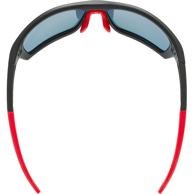 Uvex SP 232 Polarised Sunglasses Black / Red (Image 4) - ThrottleChimp