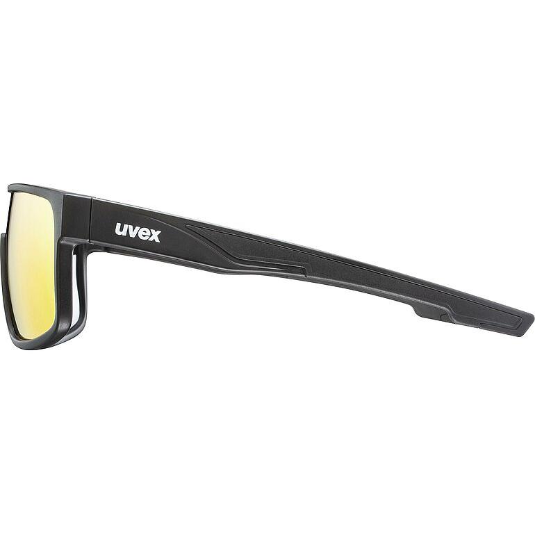 Uvex LGL 51 Sunglasses Matt Black / Red (Image 3) - ThrottleChimp