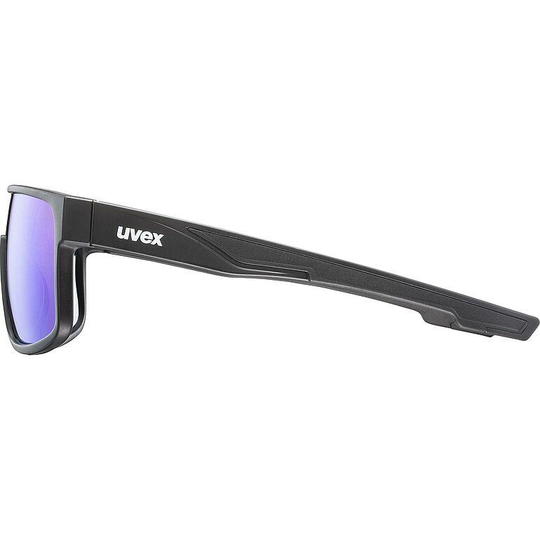 Uvex LGL 51 Sunglasses Matt Black / Green (Image 4) - ThrottleChimp