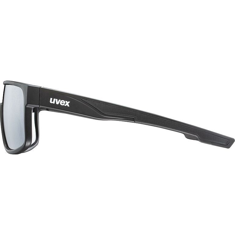 Uvex LGL 51 Sunglasses Matt Black / Silver (Image 3) - ThrottleChimp