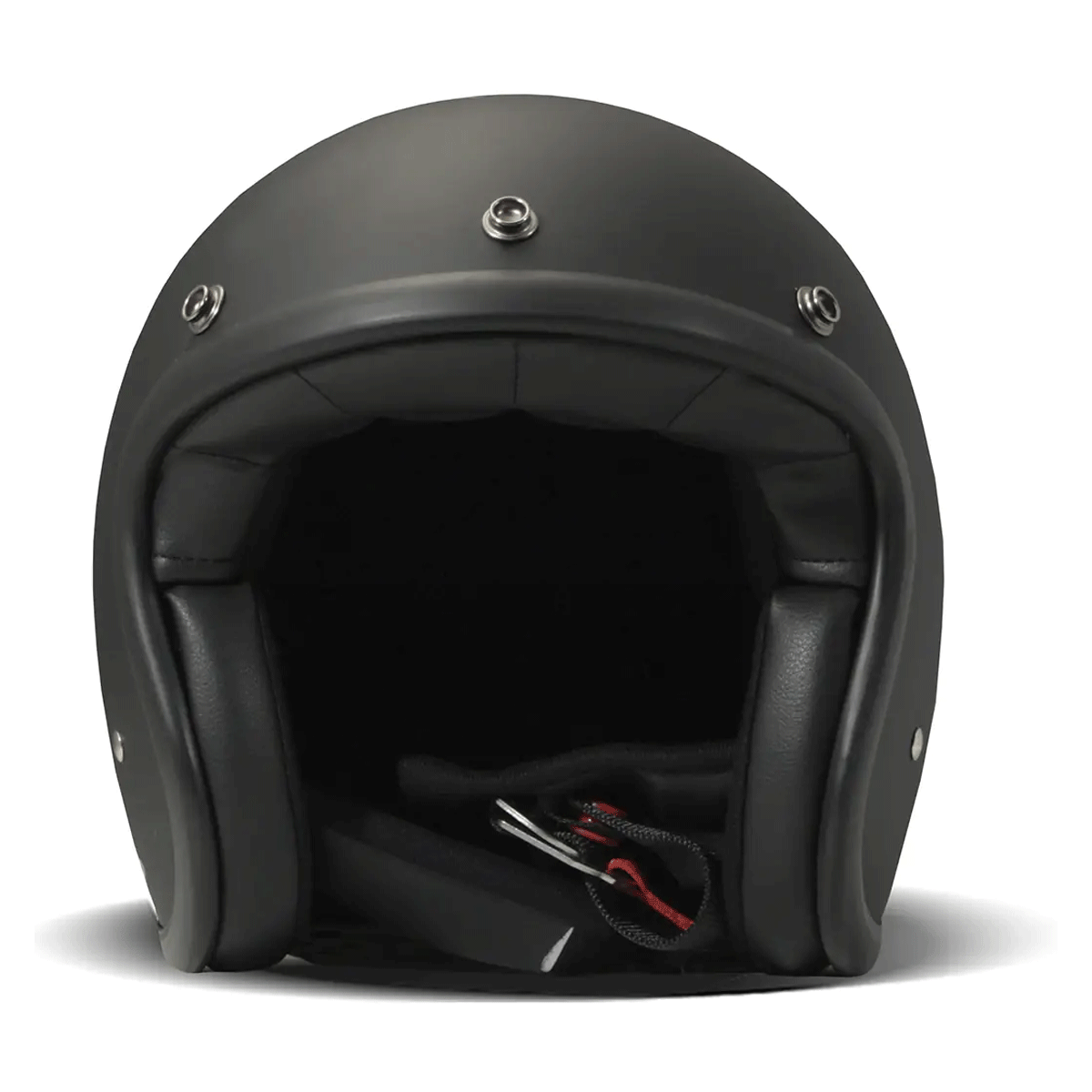 DMD Retro Jet Open Face Helmet Matt Black FREE UK Delivery, FREE 365 Day Returns | Moto Central