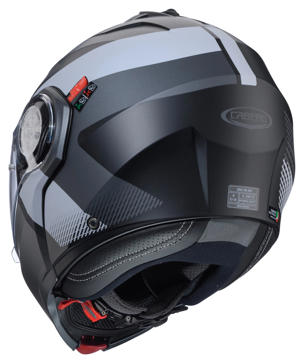 Caberg Duke Evo Indy Flip-Up Helmet Matt Black / Gun Metal / Grey