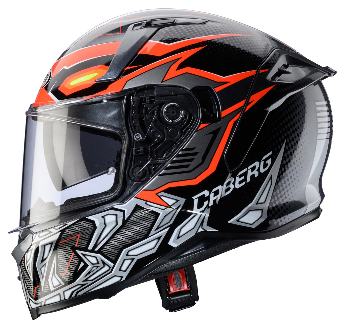 Caberg Avalon X Gurkha Full Face Helmet Black / Grey / Fluo Orange