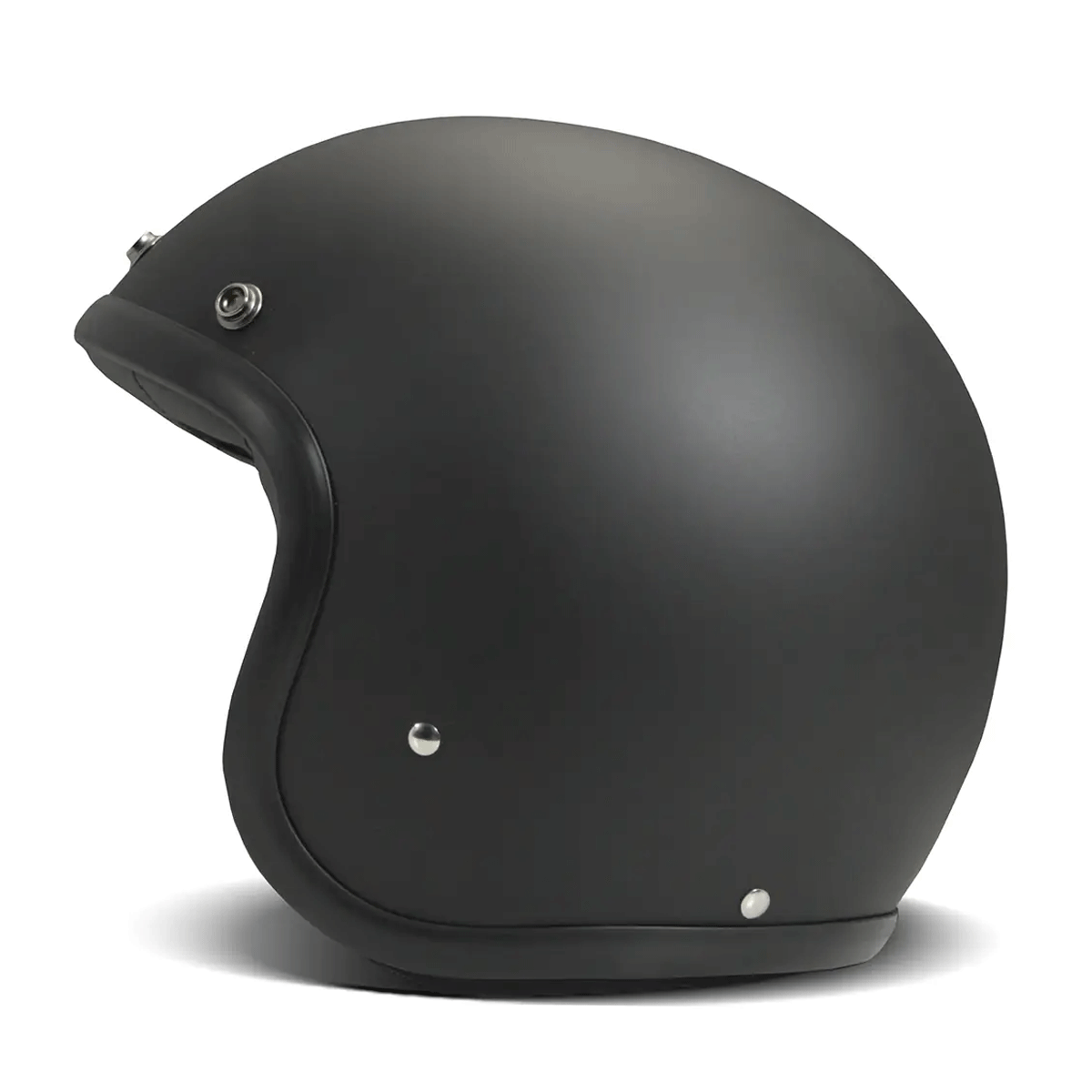 DMD Retro Jet Open Face Helmet Matt Black FREE UK Delivery, FREE 365 Day Returns | Moto Central