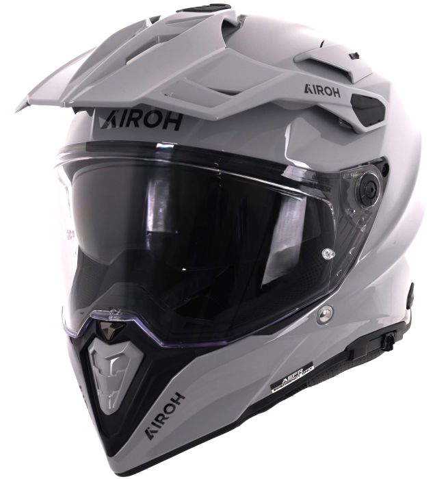 Airoh Commander 2 Adventure Helmet Cement Gloss Grey FREE 1 YEAR Returns, FREE UK Delivery | ThrottleChimp