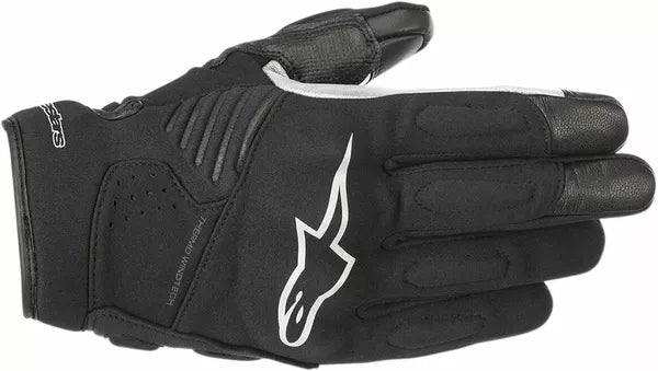 Alpinestars Faster Gloves Black / White FREE 1 Year Return, FREE UK Shipping | ThrottleChimp