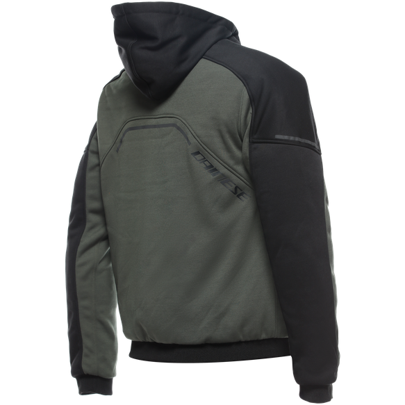 Dainese Daemon X Protective Hoodie Green / Black (Image 2) - ThrottleChimp