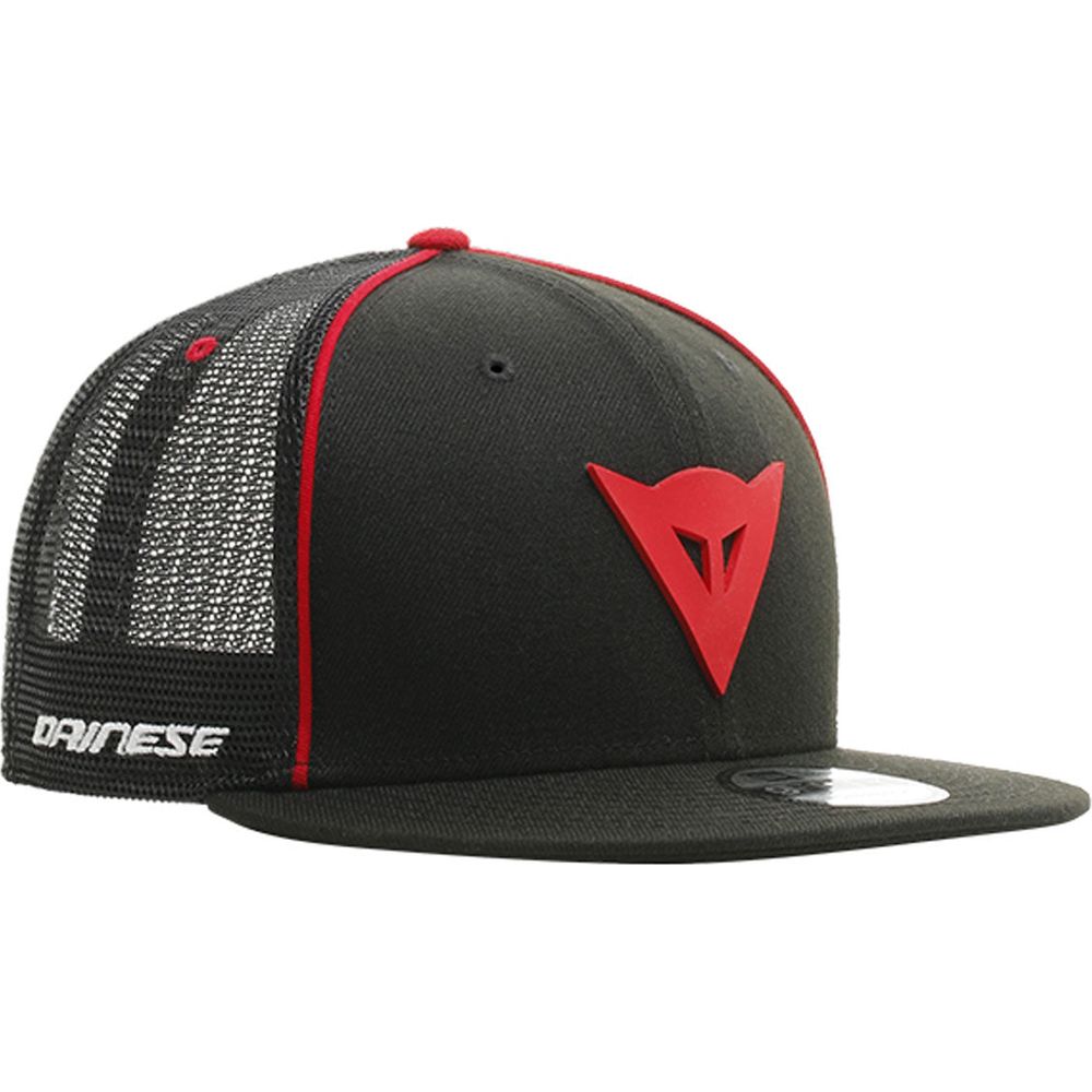 Dainese 9Fifty Trucker Snapback Cap Black / Red - ThrottleChimp