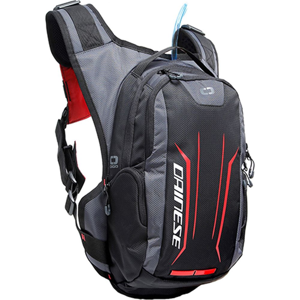 Dainese Alligator Backpack Black / Red With 2L Water Bag - ThrottleChimp