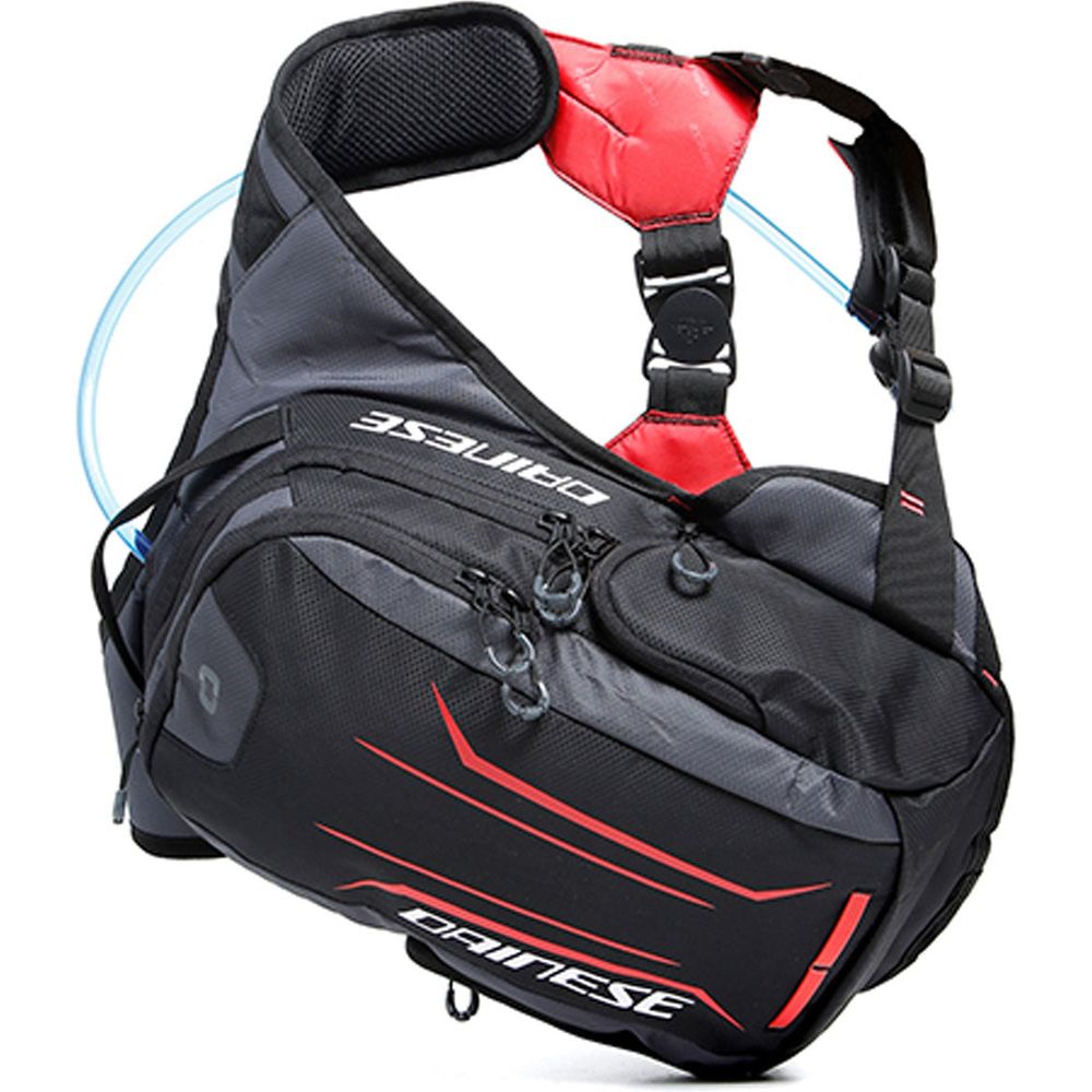 Dainese Alligator Backpack Black / Red With 2L Water Bag (Image 2) - ThrottleChimp