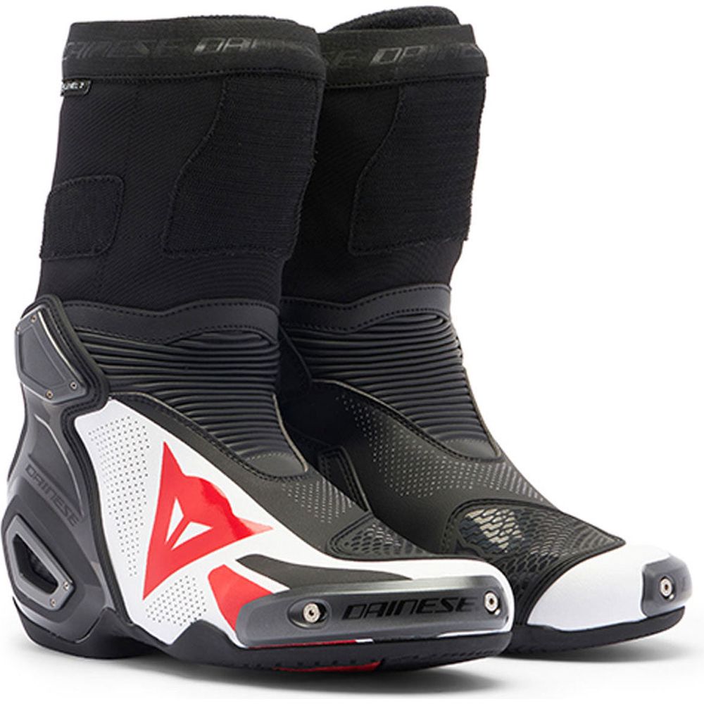 Dainese Axial 2 Air Boots Black / White / Lava Red FREE 1 YEAR Returns, FREE UK Delivery | ThrottleChimp