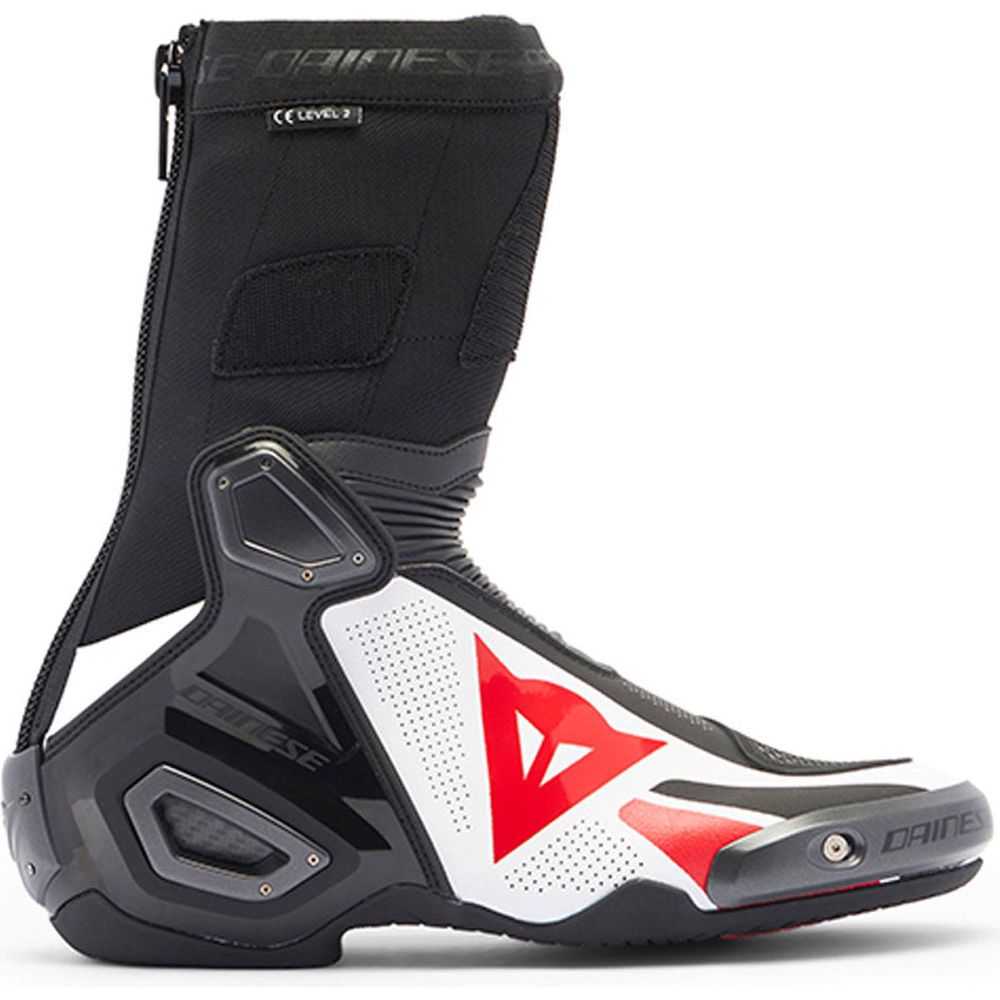 Dainese Axial 2 Air Boots Black / White / Lava Red FREE 1 YEAR Returns, FREE UK Delivery | ThrottleChimp