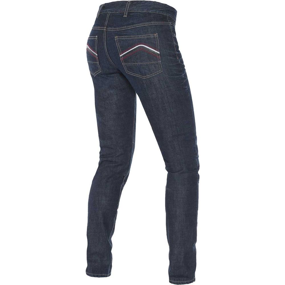 Dainese Belleville Ladies Slim Fit Riding Denim Jeans Medium Blue (Image 2) - ThrottleChimp